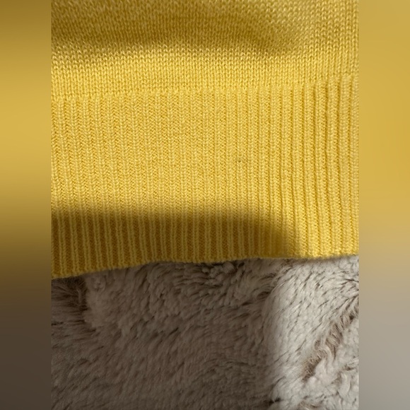 Chadwicks Light Yellow Knit Cardigan Size LT - Picture 9 of 10